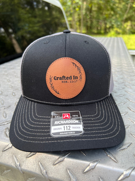 Leather Hat Bible Verse Hat