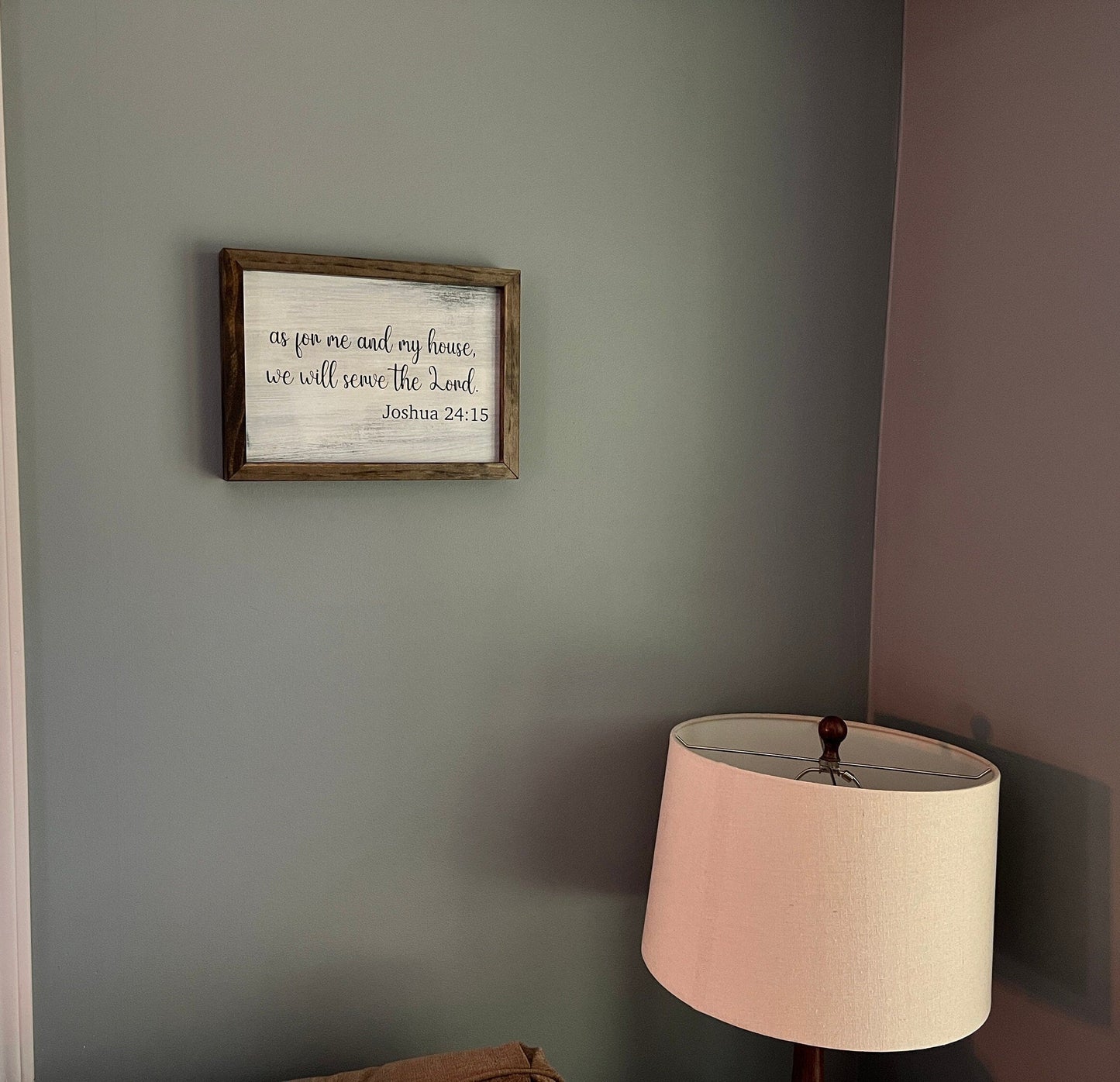 As For Me and My House We Will Serve The Lord, Bible Verse Wall Decoration, Housewarming gift